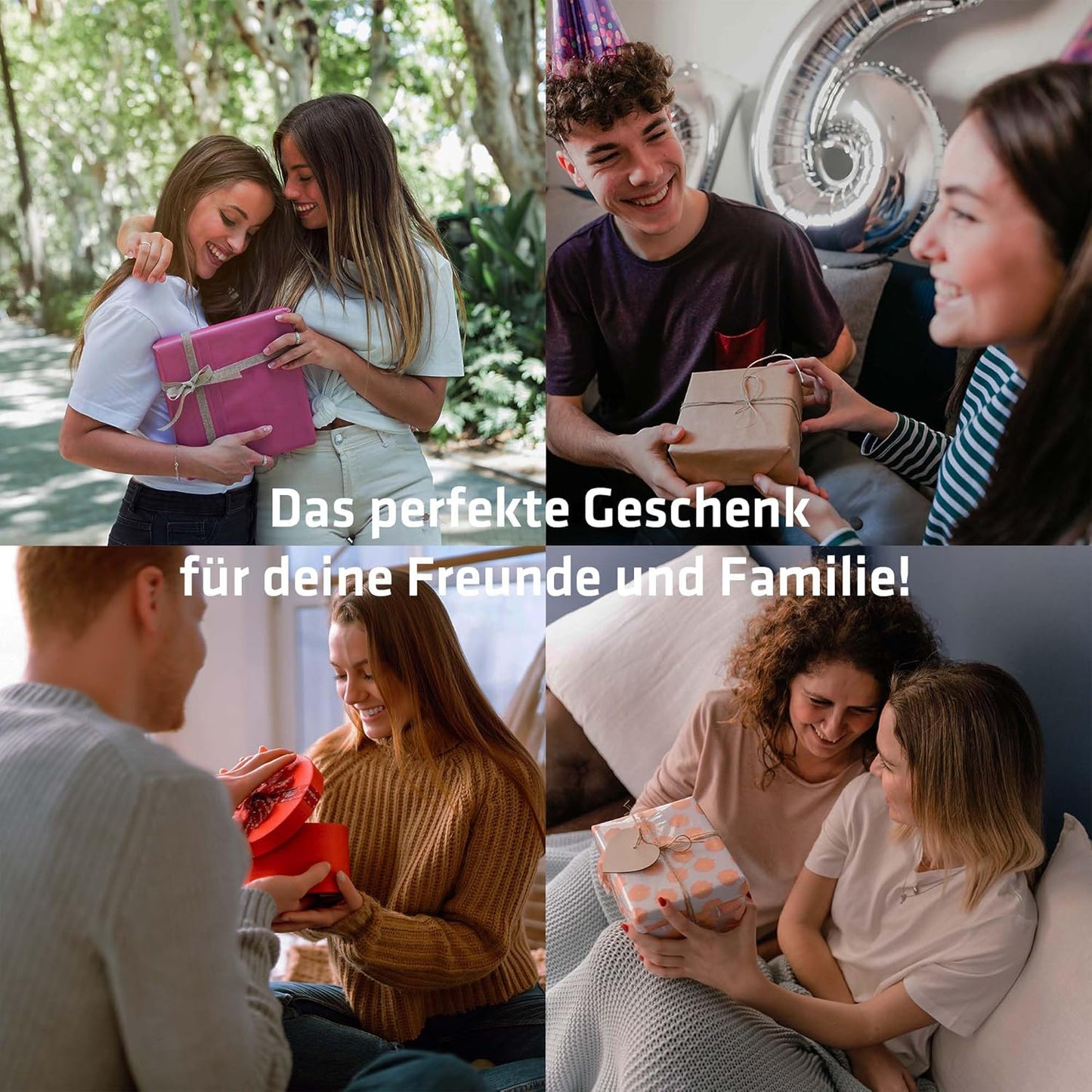 3D LED Lampe quer 14x12 cm - personalisiert - mit Foto und Wunschtext