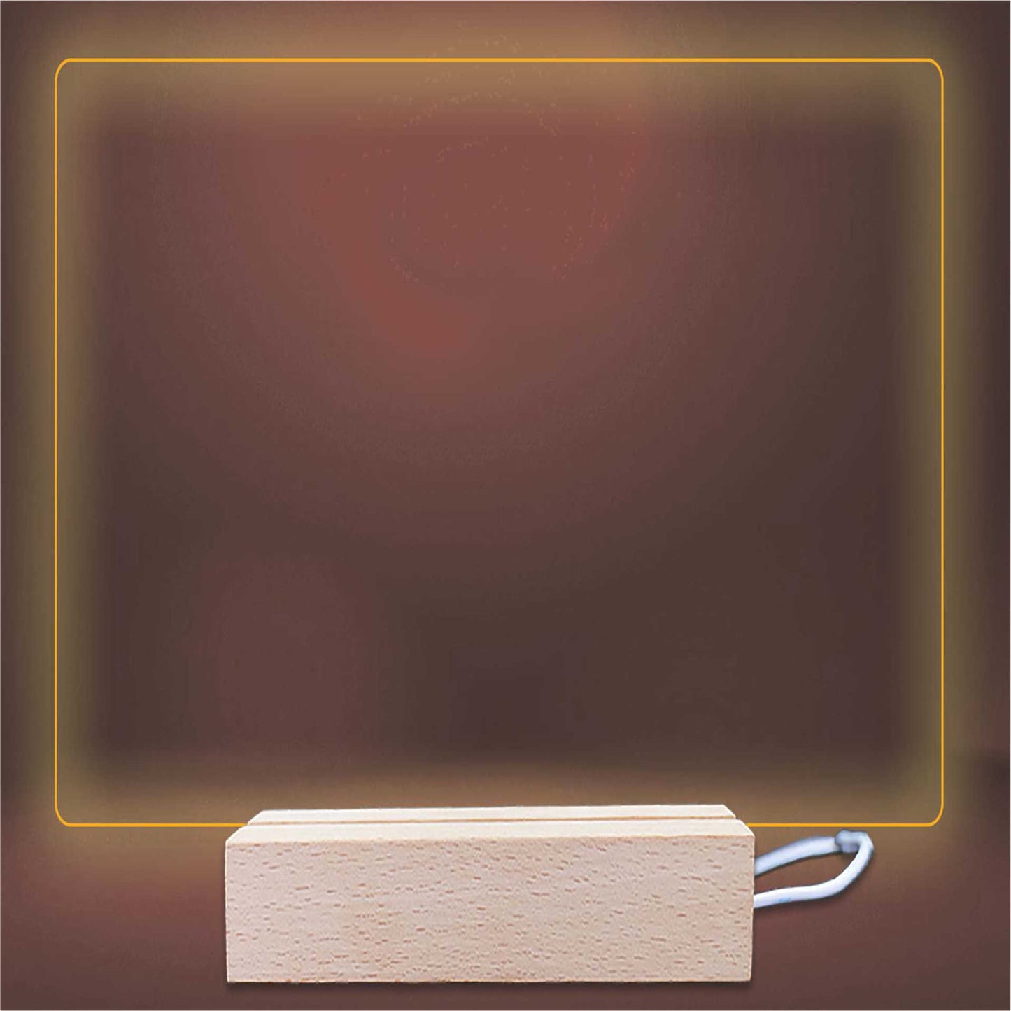 3D LED Lampe quer 14x12 cm - personalisiert - mit Foto und Wunschtext